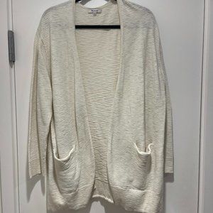 Madewell Linen Cardigan in White